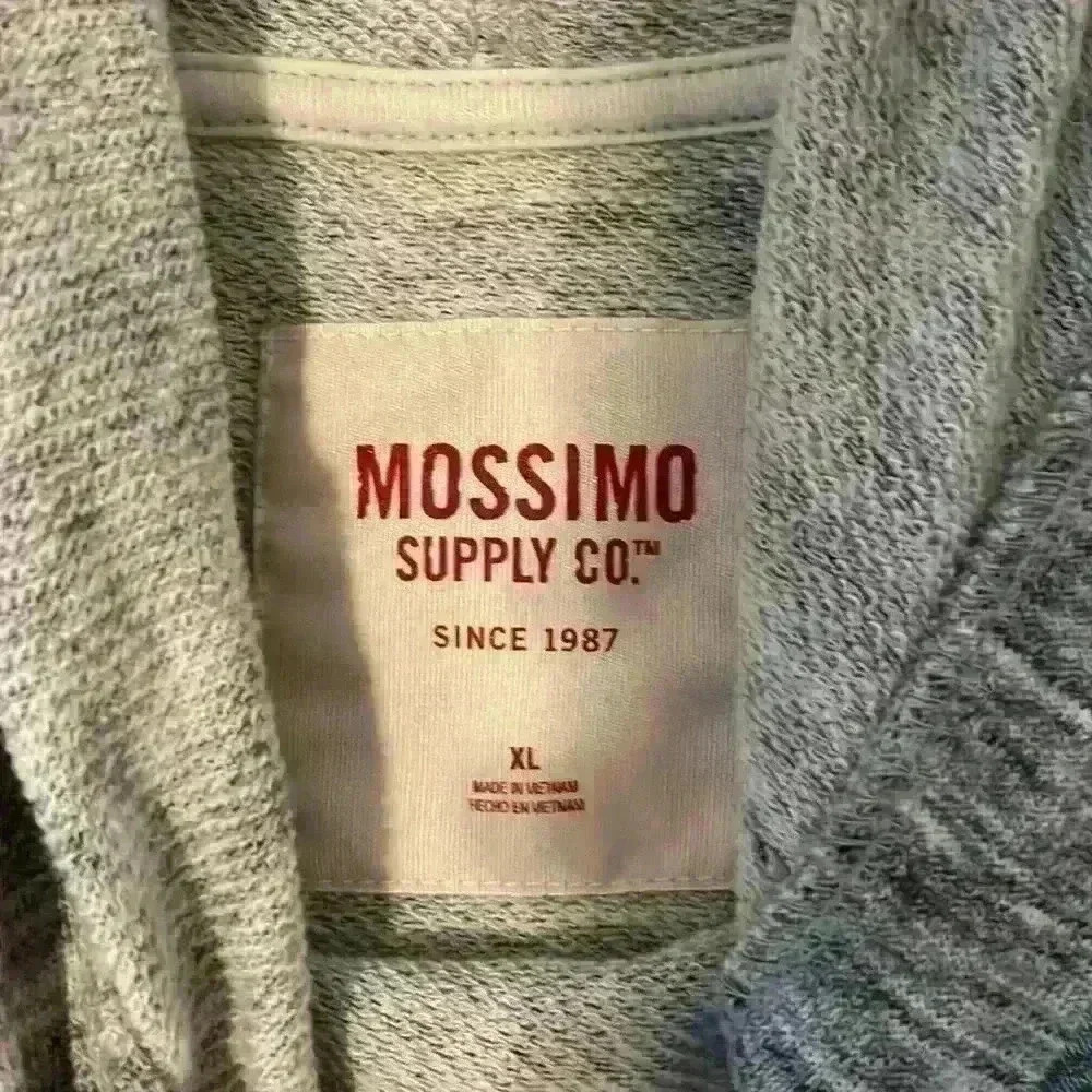 Mossimo gray heathered cropped hoodie size xl - Picture 2 of 4